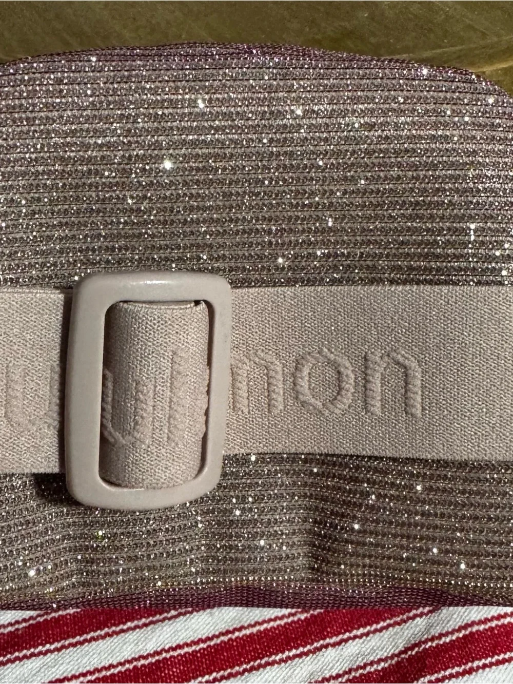 Lululemon Zipper Pouch water bottle Sparkle Rose / Gold Women's Pink NWT